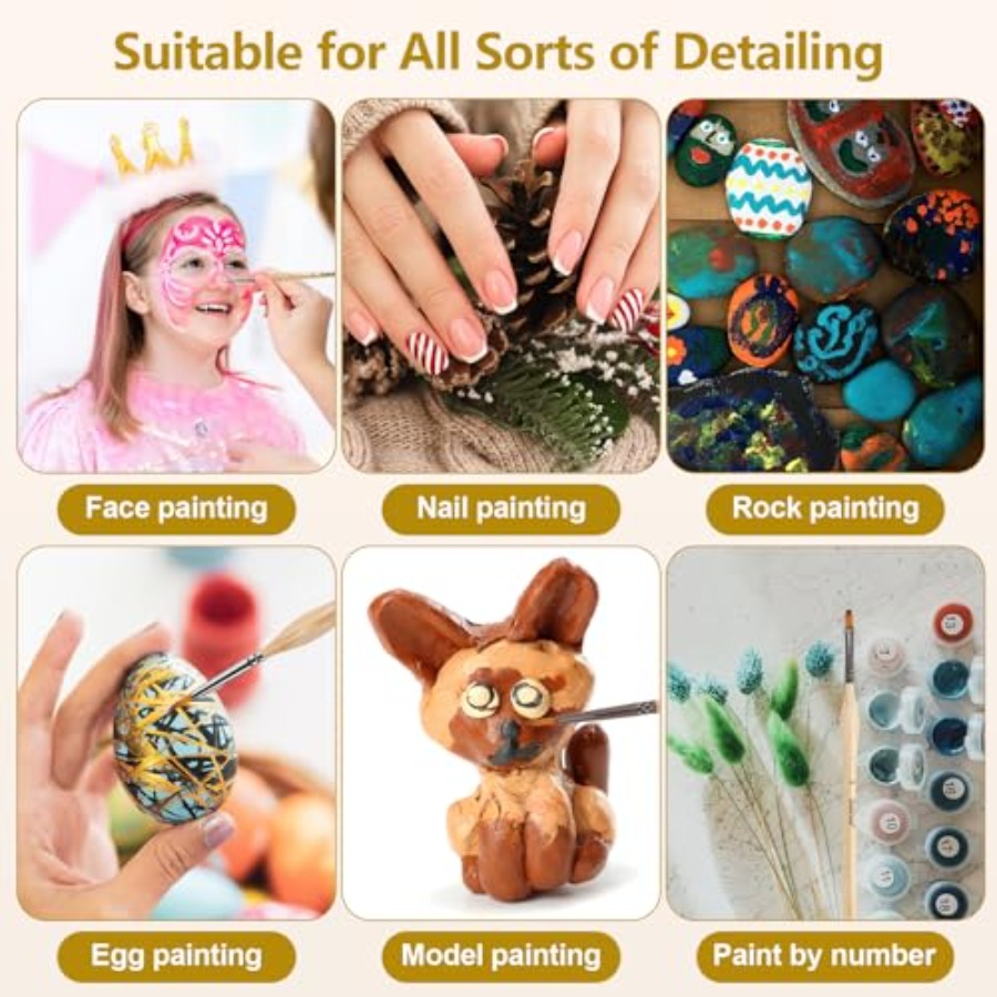 10 pcs Miniature Detail Paint  - Detailing Brush Set review and price