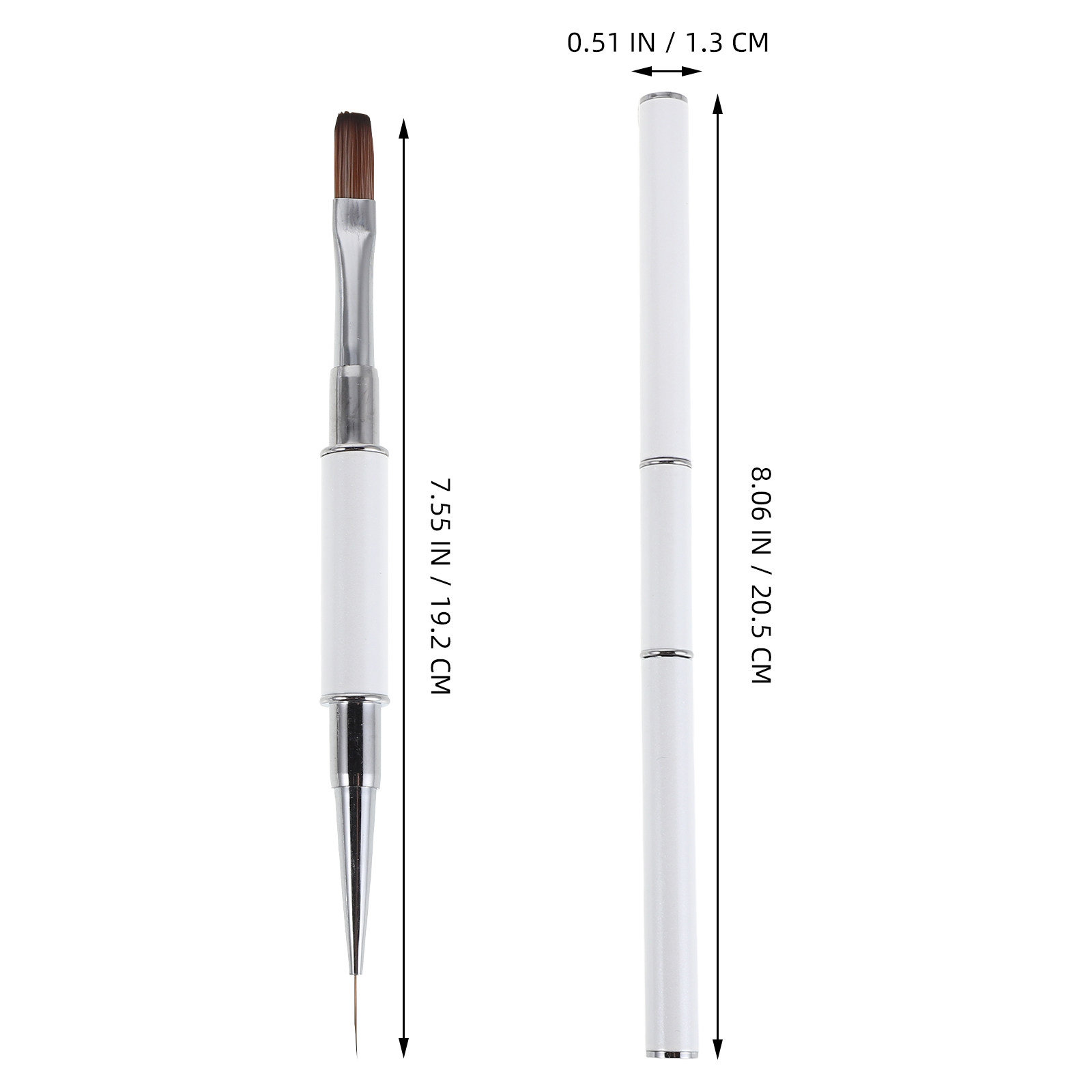 3Pcs Nail Art Brushes Set Dual - Detailing Brush Set review and price