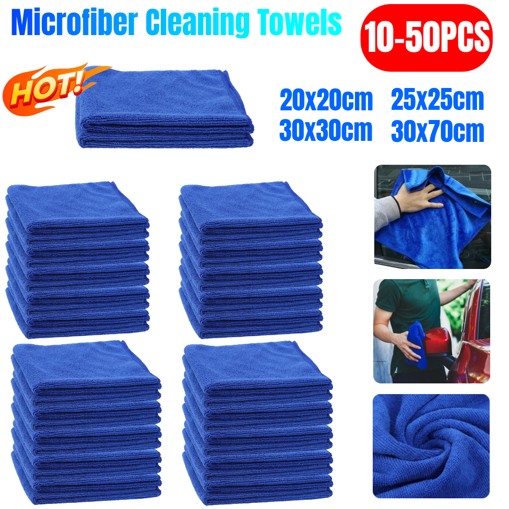 10-50PCS Microfiber Cleaning T - Microfiber Towel Detailing review and price