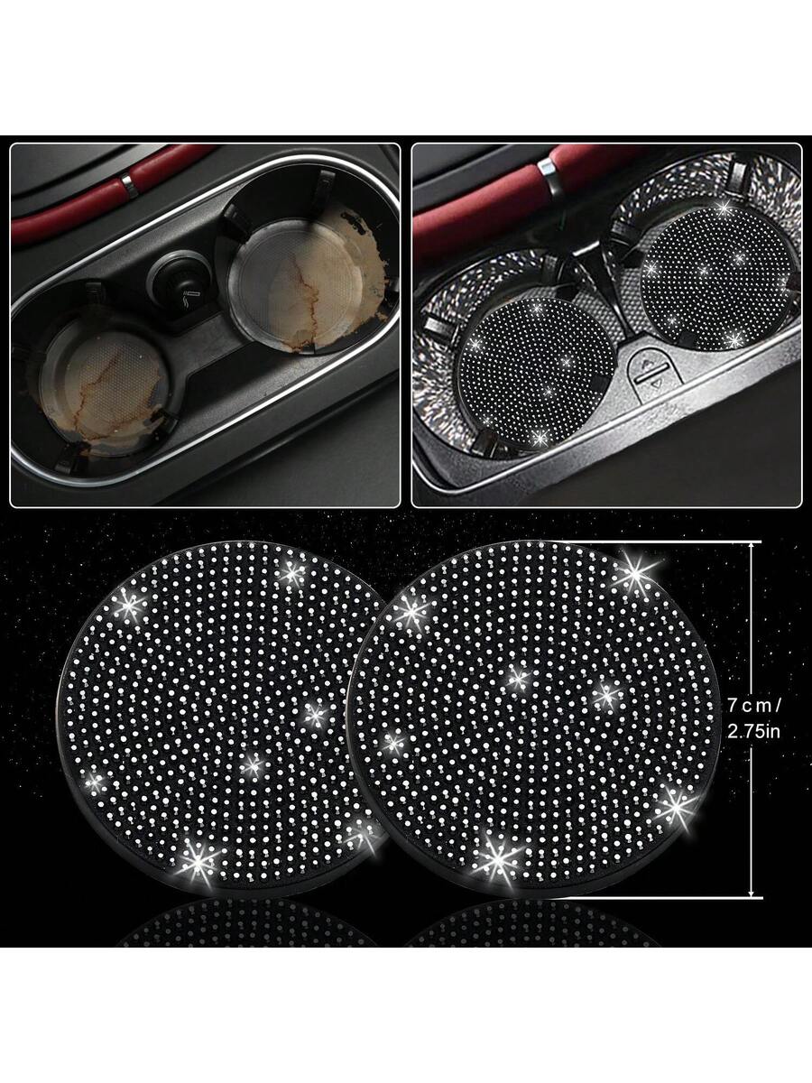 Bling Car Floor Mats Set With  - Dirt Brush Interior review and price