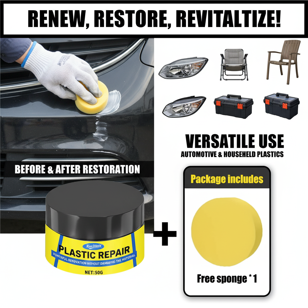 Car Plastic Restorer Paste UV  - Trim Restorer Plastic review and price