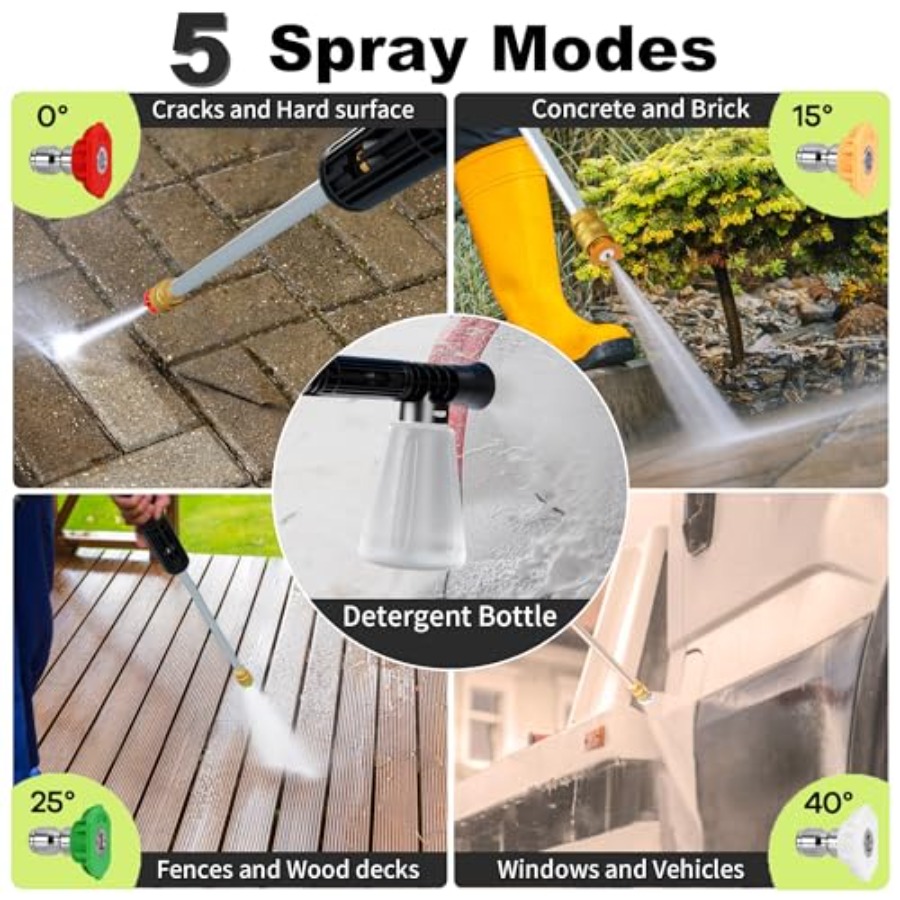 Power waher 4300PSI with 4 Qui - Foam Cannon Car Wash review and price