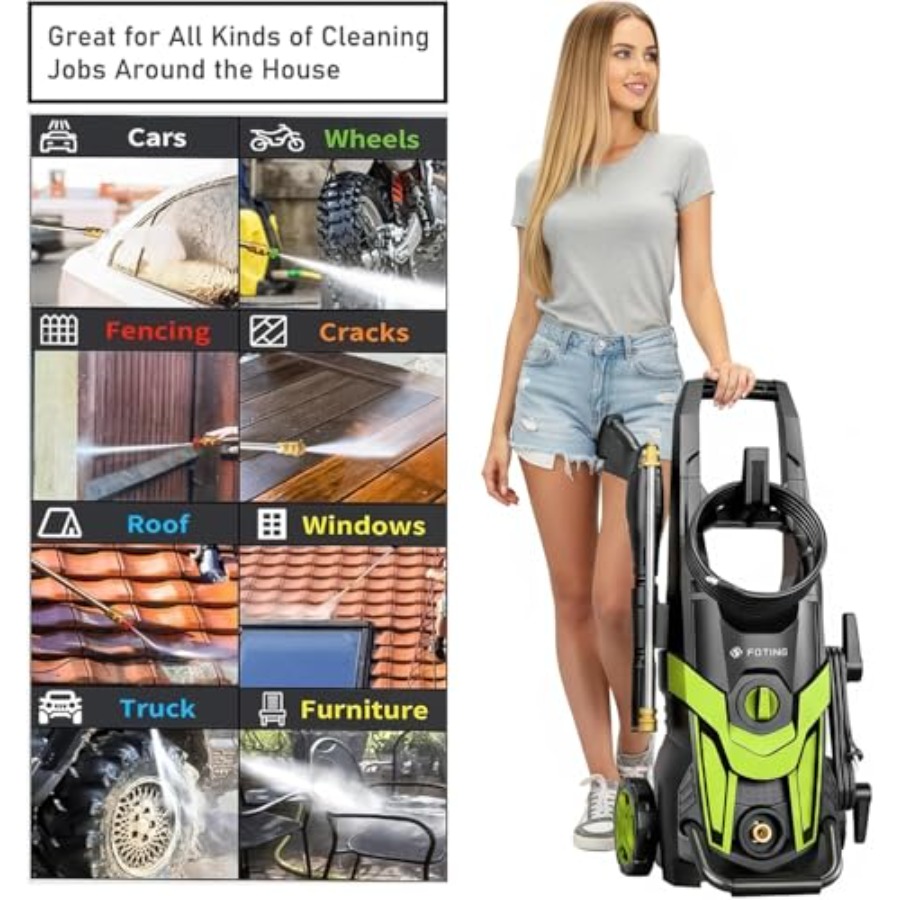Power waher 4300PSI with 4 Qui - Foam Cannon Car Wash review and price