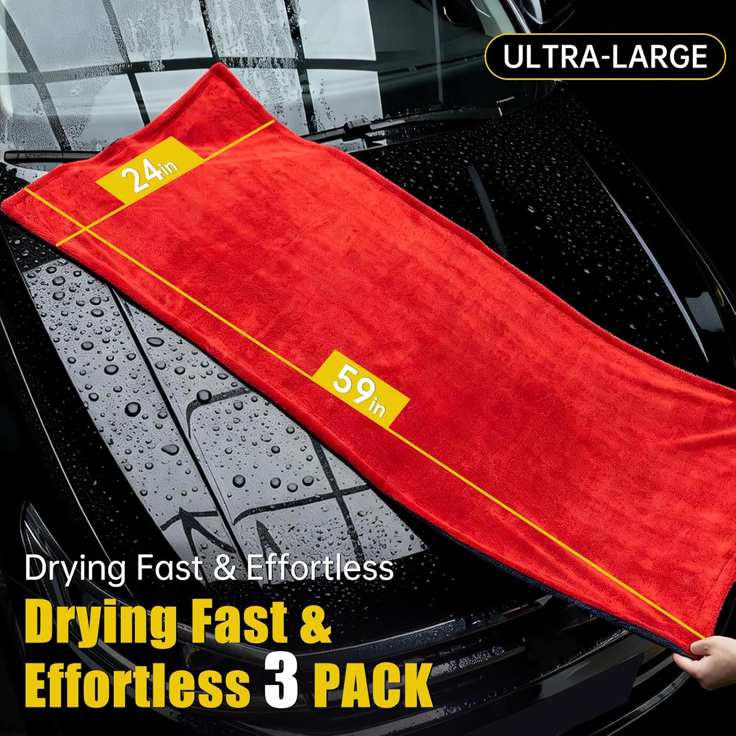 3-Pack Car Drying Towel Microf - Microfiber Towel Detailing review and price