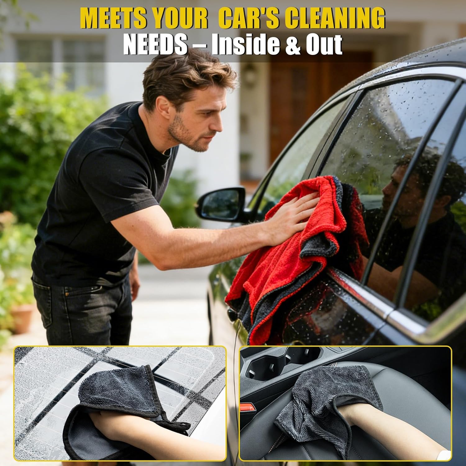 3-Pack Car Drying Towel Microf - Microfiber Towel Detailing review and price