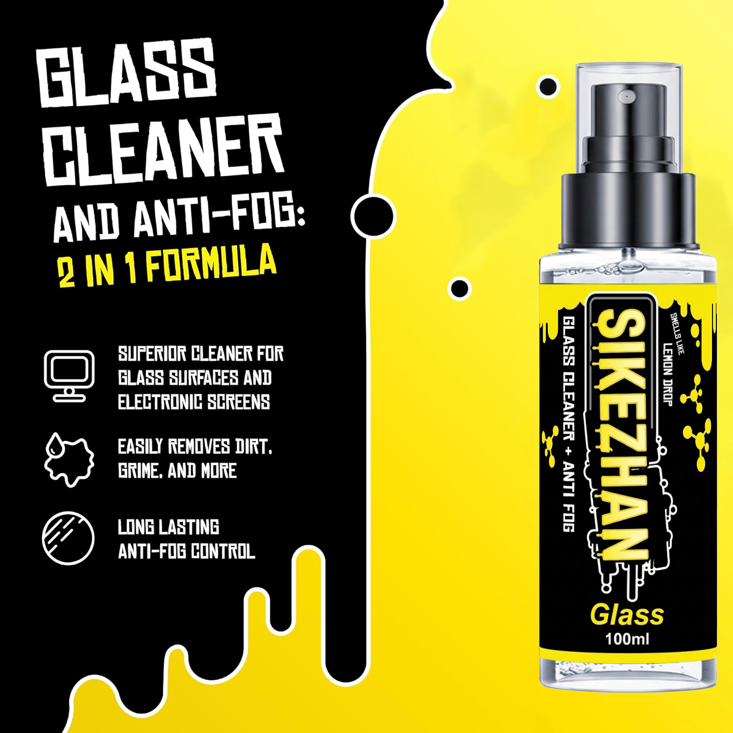 2in1 Anti Fog Spray Car Glass  - Glass Cleaner Streak review and price