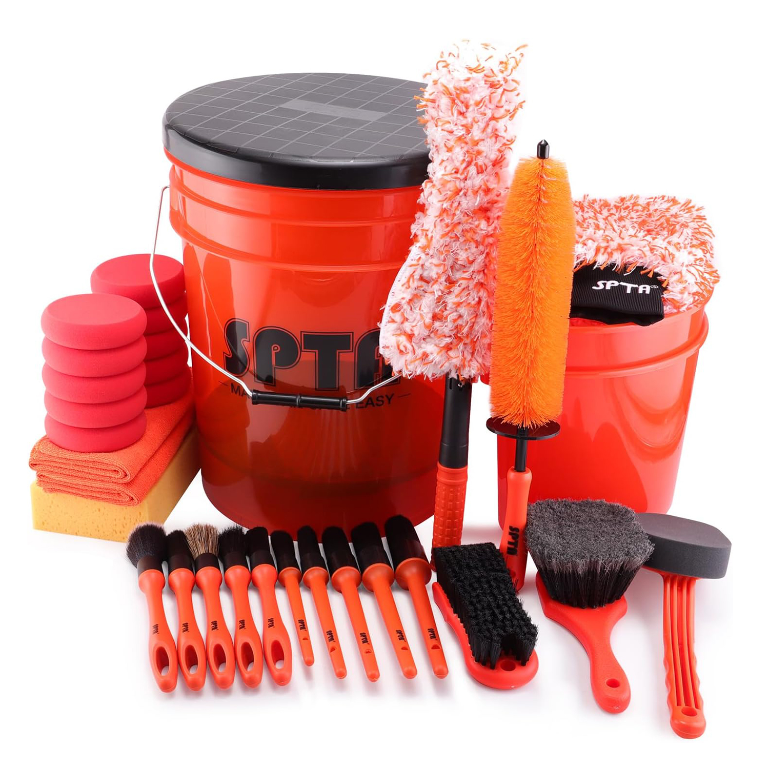SPTA 33Pcs Car Wash 20L Bucket - Interior Detailing Kit review and price
