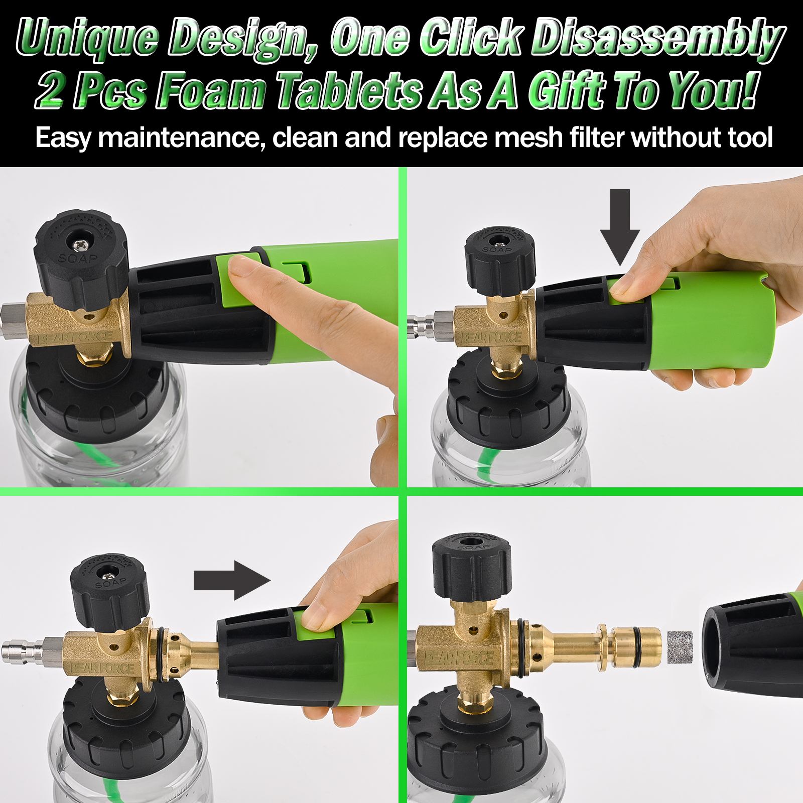 BEAR FORCE Innovative Pressure - Foam Cannon Car Wash review and price