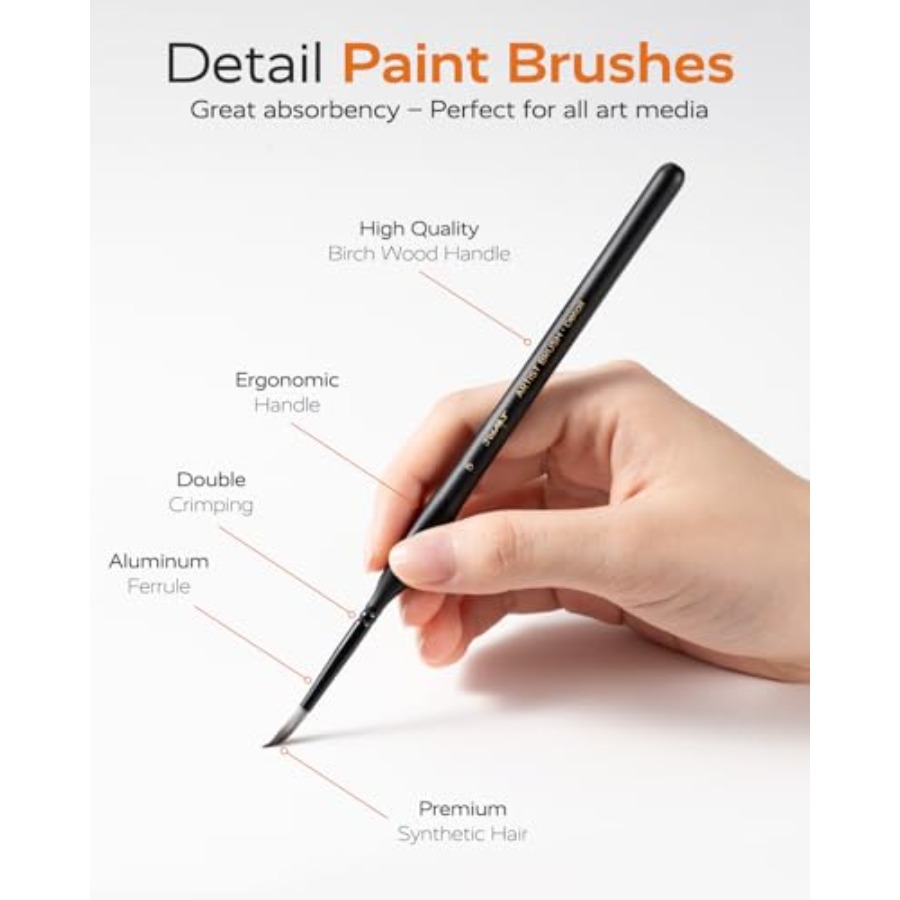 Detail Paint Brushes Set, 12 P - Detailing Brush Set review and price